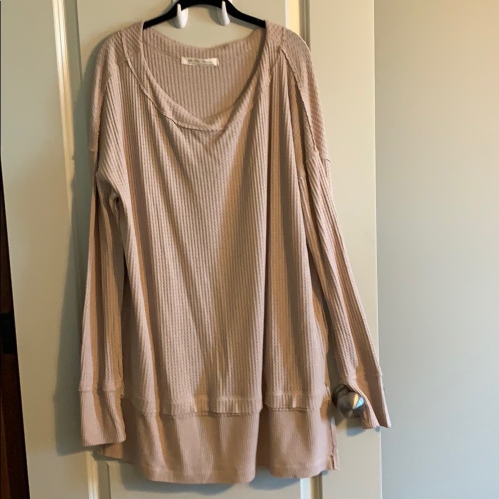 Free people waffle top